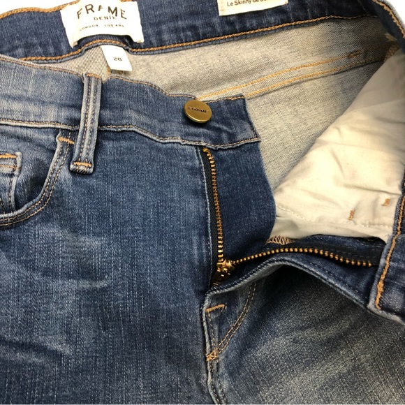 Frame Denim Le Skinny de Jeanne in Culver Size 28 - Picture 8 of 12